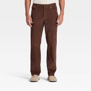 Open Box - Goodfellow & Co - Men's Straight Fit Corduroy 5-Pocket Pa Brown
